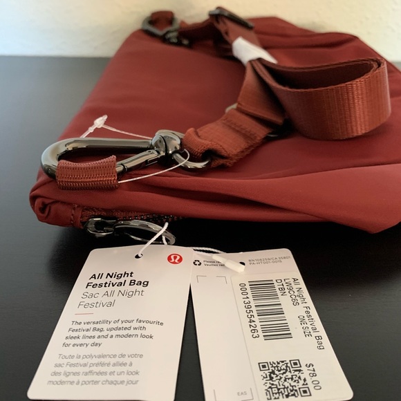 lululemon All Night Festival Bag *5L Date Brown New NWT - Picture 9 of 16